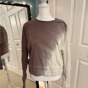 JoyLab Gray and White Cropped Hoodie - size small